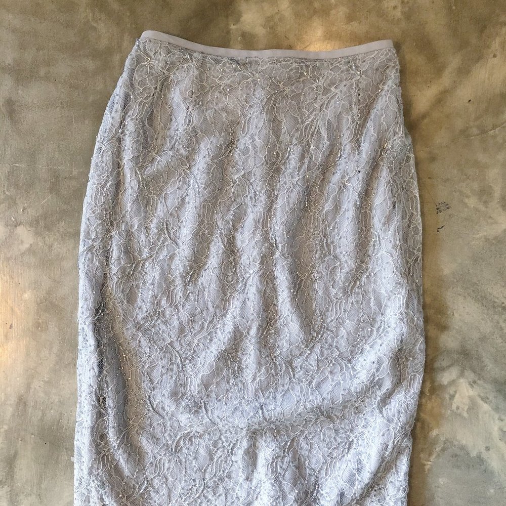 Vintage Beaded Midi Skirt